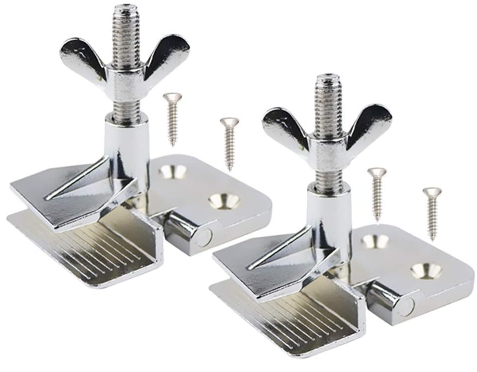 Screen printing hinge clamps