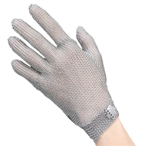 Five fingers stainless steel mesh gloves