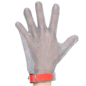Five fingers stainless steel mesh gloves